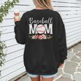 Floral Baseball Mom Mother's Day Cute Baseball Mama Mommy Women's Sweatshirt Back Print Floral Baseball Mom Mother's Day Cute Baseball Mama Mommy Women's Sweatshirt Back Print