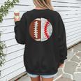 Football Baseball Player Football Baseball Mom Women's Sweatshirt Back Print