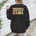 Groovy Somebody's Loud Mouth Mama Baseball Mom Mother's Day Women's Sweatshirt Back Print Groovy Somebody's Loud Mouth Mama Baseball Mom Mother's Day Women's Sweatshirt Back Print