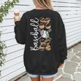 Happy Mother's Day Baseball Mom Leopard Softball Lover Women's Sweatshirt Back Print Happy Mother's Day Baseball Mom Leopard Softball Lover Women's Sweatshirt Back Print