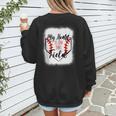 My Heart Is On That Field Baseball Mom Momm Women's Sweatshirt Back Print My Heart Is On That Field Baseball Mom Momm Women's Sweatshirt Back Print