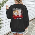 Hot Mess Always Stressed Baseball Mom Women's Sweatshirt Back Print Hot Mess Always Stressed Baseball Mom Women's Sweatshirt Back Print