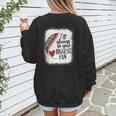 I'Ll Always Be Your Biggest Fan Baseball Mom s Women's Sweatshirt Back Print