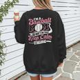 I'm a Baseball Mom We Don't Do That Keep Calm Thing Women's Sweatshirt Back Print