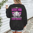 I'm A Baseball Mom Baseball Pitcher Catcher Baseball Player Women's Sweatshirt Back Print I'm A Baseball Mom Baseball Pitcher Catcher Baseball Player Women's Sweatshirt Back Print