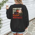 I'm Not Yelling This Is My Baseball Nana Voice Baseball Mom Women's Sweatshirt Back Print