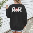 I'm A Proud Mom Baseball Mom Women's Sweatshirt Back Print I'm A Proud Mom Baseball Mom Women's Sweatshirt Back Print