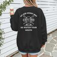 My Kid Might Not Always Swing But I Do Baseball Mom Women's Sweatshirt Back Print
