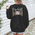 Leopard Baseball Mom Matching Softball Mama Family Matching Women's Sweatshirt Back Print Leopard Baseball Mom Matching Softball Mama Family Matching Women's Sweatshirt Back Print