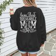 Living That Baseball Mom Life Sporty Humor Women's Sweatshirt Back Print Living That Baseball Mom Life Sporty Humor Women's Sweatshirt Back Print