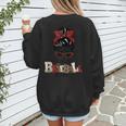 Loud And Proud Baseball Mom Women's Sweatshirt Back Print