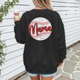 Mama Baseball Mom Women's Sweatshirt Back Print
