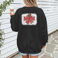 Mom Of Both Baseball Mom Mommy Women's Sweatshirt Back Print