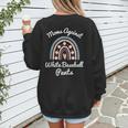 Moms Against Baseball Pants Baseball Mom Rainbow Women's Sweatshirt Back Print
