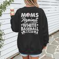 Moms Against Baseball Pants Shirt Baseball Mom Women's Sweatshirt Back Print