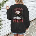 I Am Not a Regular Mom I Am a Baseball Mom Women's Sweatshirt Back Print