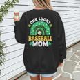 One Lucky Baseball Mom St Patricks Day Rainbow Mother Mama Women's Sweatshirt Back Print One Lucky Baseball Mom St Patricks Day Rainbow Mother Mama Women's Sweatshirt Back Print