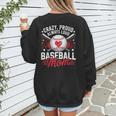 Proud Baseball Mom For Women Mom Baseball Mama Women's Sweatshirt Back Print Proud Baseball Mom For Women Mom Baseball Mama Women's Sweatshirt Back Print