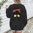 I Only Raise Ballers Softball Baseball Mom Women's Sweatshirt Back Print