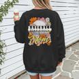 Retro Groovy Baseball Mom Family Matching Women Women's Sweatshirt Back Print Retro Groovy Baseball Mom Family Matching Women Women's Sweatshirt Back Print