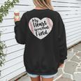 Retro My Heart Is On That Field Baseball Mom Mother's Day Women's Sweatshirt Back Print Retro My Heart Is On That Field Baseball Mom Mother's Day Women's Sweatshirt Back Print