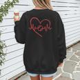 I Am Somebody's Loudmouth Baseball Mama Baseball Mom Women's Sweatshirt Back Print