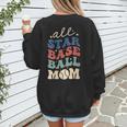 All Star Baseball Mom Women's Sweatshirt Back Print