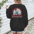 Super Cool Baseball Mom Here I'M Killing It Women's Sweatshirt Back Print