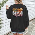 Vintage American Flag Baseball Mom Patriotic 4th July Women's Sweatshirt Back Print Vintage American Flag Baseball Mom Patriotic 4th July Women's Sweatshirt Back Print