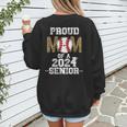 Womens Proud Mom Of a 2024 Senior Class Of 2024 Baseball Mom Women's Sweatshirt Back Print Womens Proud Mom Of a 2024 Senior Class Of 2024 Baseball Mom Women's Sweatshirt Back Print