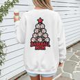 Baseball Christmas Tree Proud Baseball Mom Tee Women's Sweatshirt Back Print