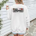 Baseball Mama Game Day Vibes Women Baseball Mom Women's Sweatshirt Back Print