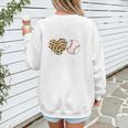 Baseball Mama For Baseball Mom Leopard Game Day Women's Sweatshirt Back Print