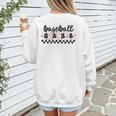 Baseball Mama Retro Groovy Baseball Mom Mother Game Day Women's Sweatshirt Back Print Baseball Mama Retro Groovy Baseball Mom Mother Game Day Women's Sweatshirt Back Print