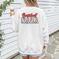 Baseball Mama Retro Groovy Baseball Mom Women Mother's Day Women's Sweatshirt Back Print Baseball Mama Retro Groovy Baseball Mom Women Mother's Day Women's Sweatshirt Back Print