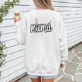 Baseball Mama Scribble Heart Baseball Mom Sports Team Tball Women's Sweatshirt Back Print Baseball Mama Scribble Heart Baseball Mom Sports Team Tball Women's Sweatshirt Back Print