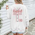 Baseball Mom 00 Number 0 Jersey Team Numbered Jersey Women's Sweatshirt Back Print