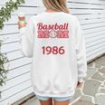 Baseball Mom Since 1986 Women's Sweatshirt Back Print