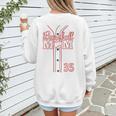Baseball Mom 35 Number 35 Jersey Team Numbered Jersey Women's Sweatshirt Back Print