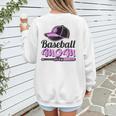 Baseball Mom Club Cool Women's Sweatshirt Back Print Baseball Mom Club Cool Women's Sweatshirt Back Print