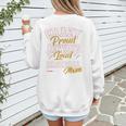 Baseball Mom Crazy Proud Always Loud Mother's Day Premium Women's Sweatshirt Back Print