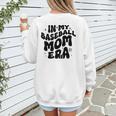In My Baseball Mom Era Groovy Women's Sweatshirt Back Print