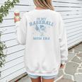 In My Baseball Mom Era Retro Game Day Mama Groovy Season Women's Sweatshirt Back Print