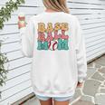 Baseball Mom Groovy Baseball Mom Women's Sweatshirt Back Print Baseball Mom Groovy Baseball Mom Women's Sweatshirt Back Print
