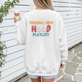 I Am A Baseball Mom With A Hood Playlist Premium Women's Sweatshirt Back Print I Am A Baseball Mom With A Hood Playlist Premium Women's Sweatshirt Back Print