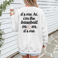 Baseball Mom It's Me Hi It's Me I'm The Baseball Mom Women's Sweatshirt Back Print Baseball Mom It's Me Hi It's Me I'm The Baseball Mom Women's Sweatshirt Back Print