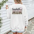 Baseball Mom Leopard Game Day Vibes Baseball Mama Women's Sweatshirt Back Print Baseball Mom Leopard Game Day Vibes Baseball Mama Women's Sweatshirt Back Print