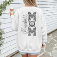 Baseball Mom Leopard Women's Sweatshirt Back Print Baseball Mom Leopard Women's Sweatshirt Back Print