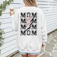 Baseball MOM Lightning Bolt Tshirt Retro Women's Sweatshirt Back Print