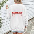 Baseball Mom Loud Proud Quote Game Day Sports Mama Saying Women's Sweatshirt Back Print Baseball Mom Loud Proud Quote Game Day Sports Mama Saying Women's Sweatshirt Back Print